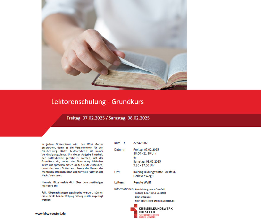 Lektorenschulung - 07./08.02.2025