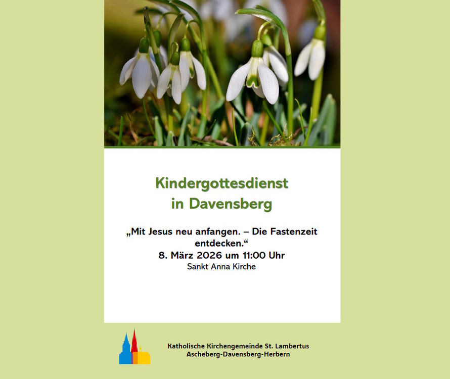 am Sonntag 8. März 2026 11.00 Uhr ...