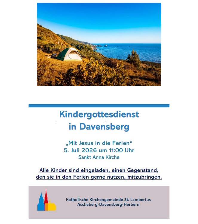 Kindergottesdienst am 5. Juli 2026