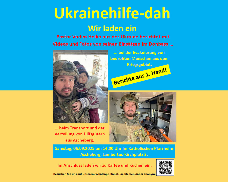 06.09.2025 - 14:00 Uhr im Pfarrheim...