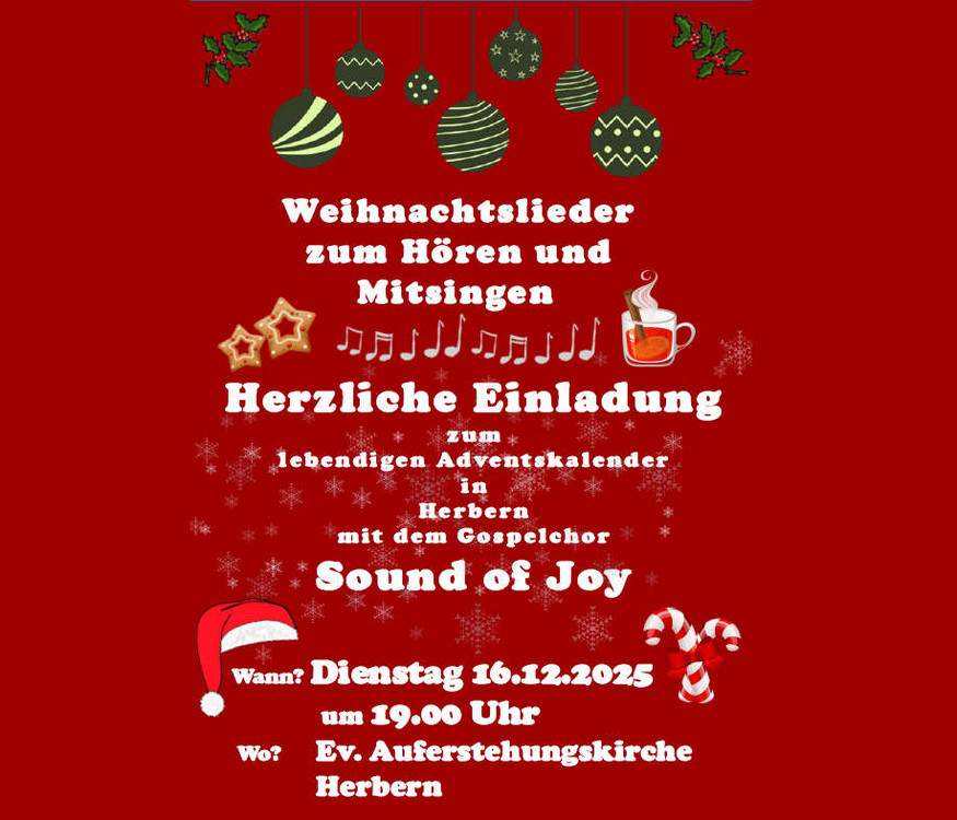 Einladung: 16.12.2025 um 19.00 Uhr
