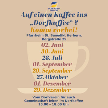 Einladung zum Dorfkaffee...