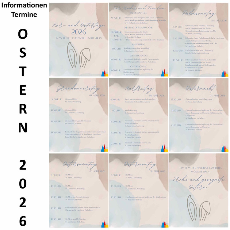 Ostern - Übersicht...