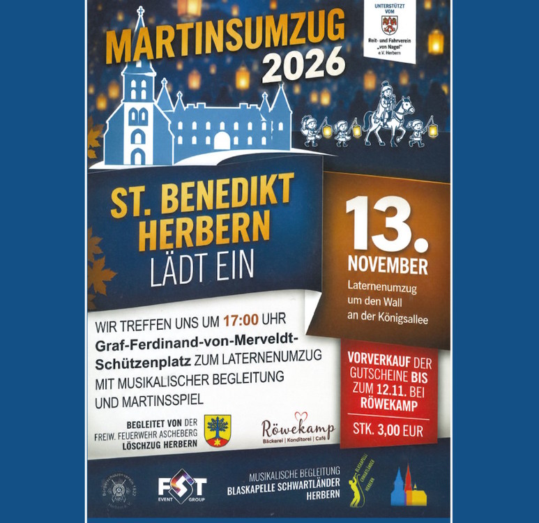 am Fr 13.11.2026 - ab 17:00 Uhr