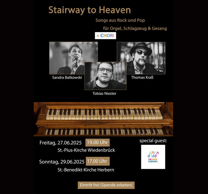 am So 29. Juni 2025, 17:00 Uhr in der
St.Benedikt Kirche in Herbern...
