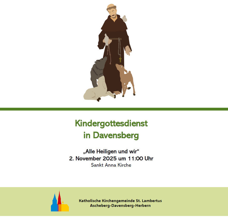 02.11.2025 Kindergottesdienst in&nbsp; der Sankt Anna Kirche in Davensberg