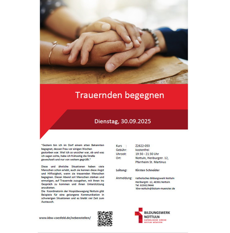 30.09.2025 - Trauernden begegnen ...