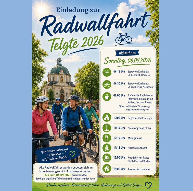 Radwallfahrt am 06.09.2026